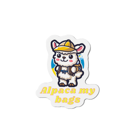 Alpaca My Bags Die-Cut Magnet