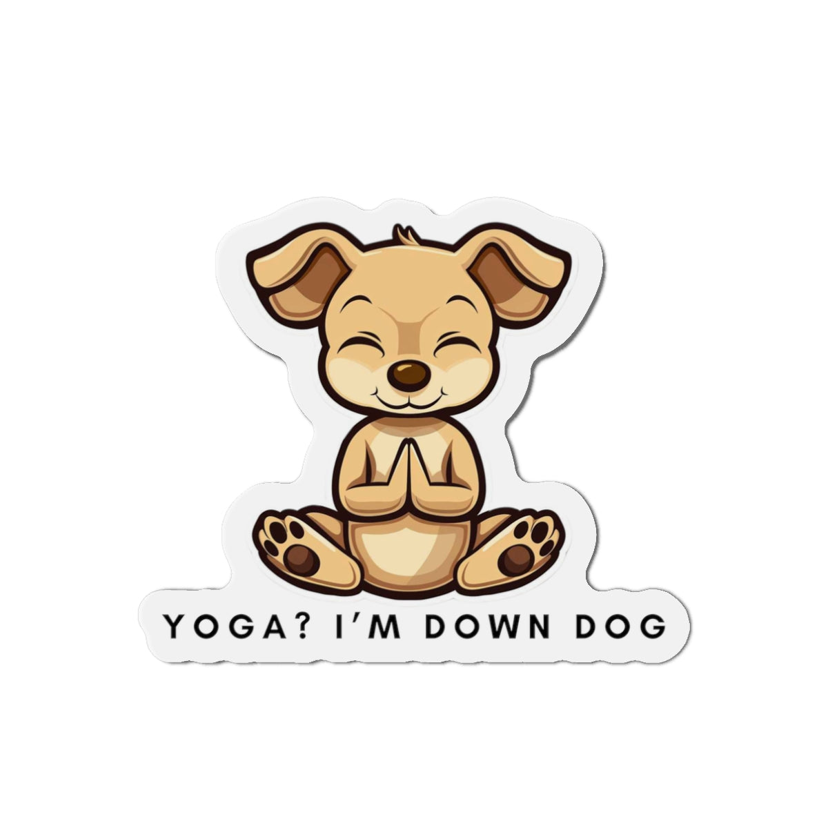 Yoga? I'm Down Dog Die-Cut Magnet