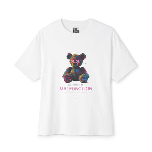 Teddy Bear Malfunction Style Unisex Oversized Boxy Tee