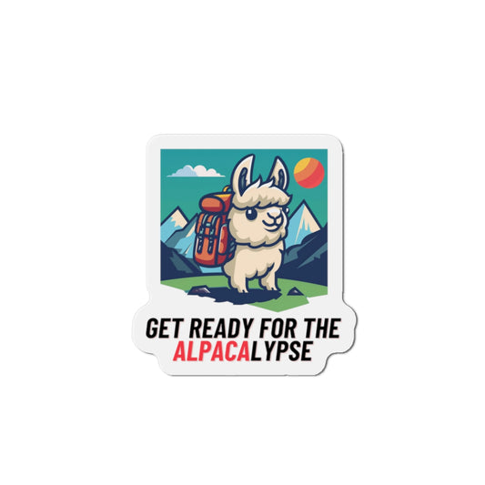 Get Ready For The Alpacalypse Die-Cut Magnet