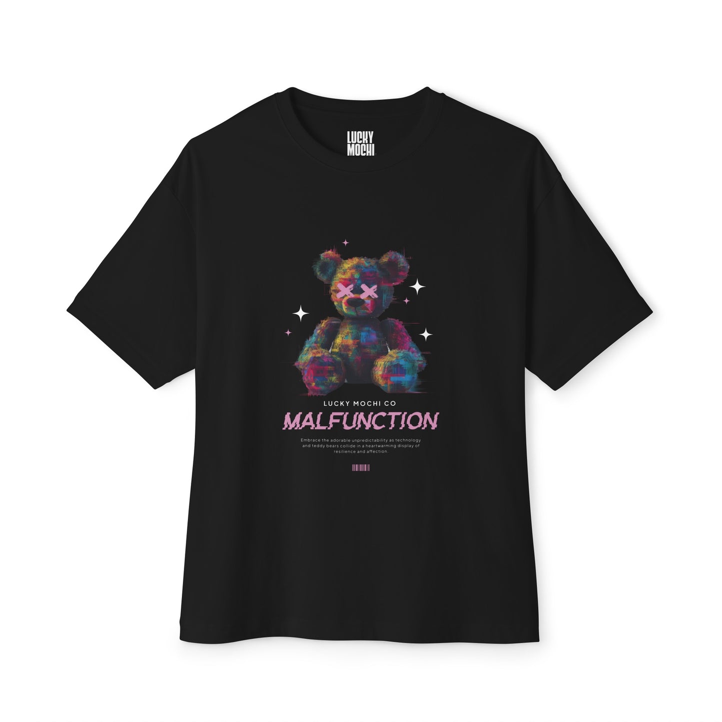 Teddy Bear Malfunction Style Unisex Oversized Boxy Tee